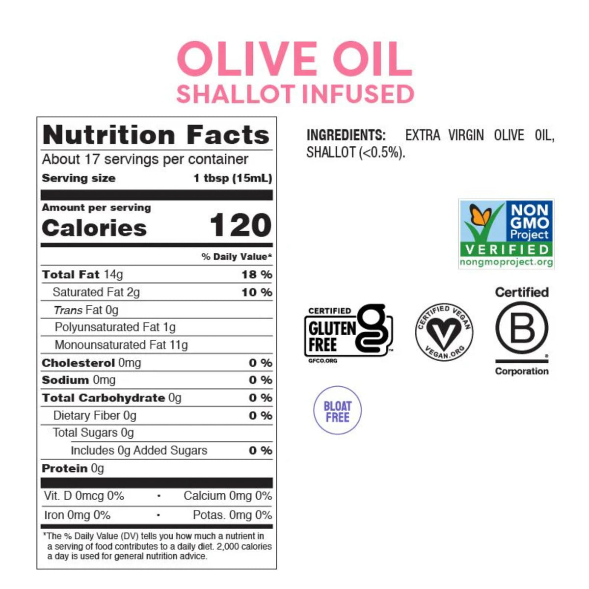 Fody Shallot Infused Olive Oil – Low FODMAP, Gut-Friendly, 8.45 oz