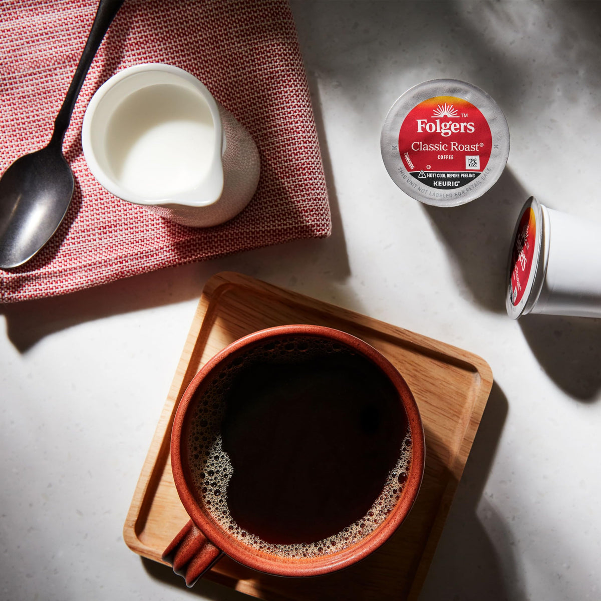Folgers Classic Roast Keurig K-Cup Pods, Medium Roast — Six 60-Count Boxes