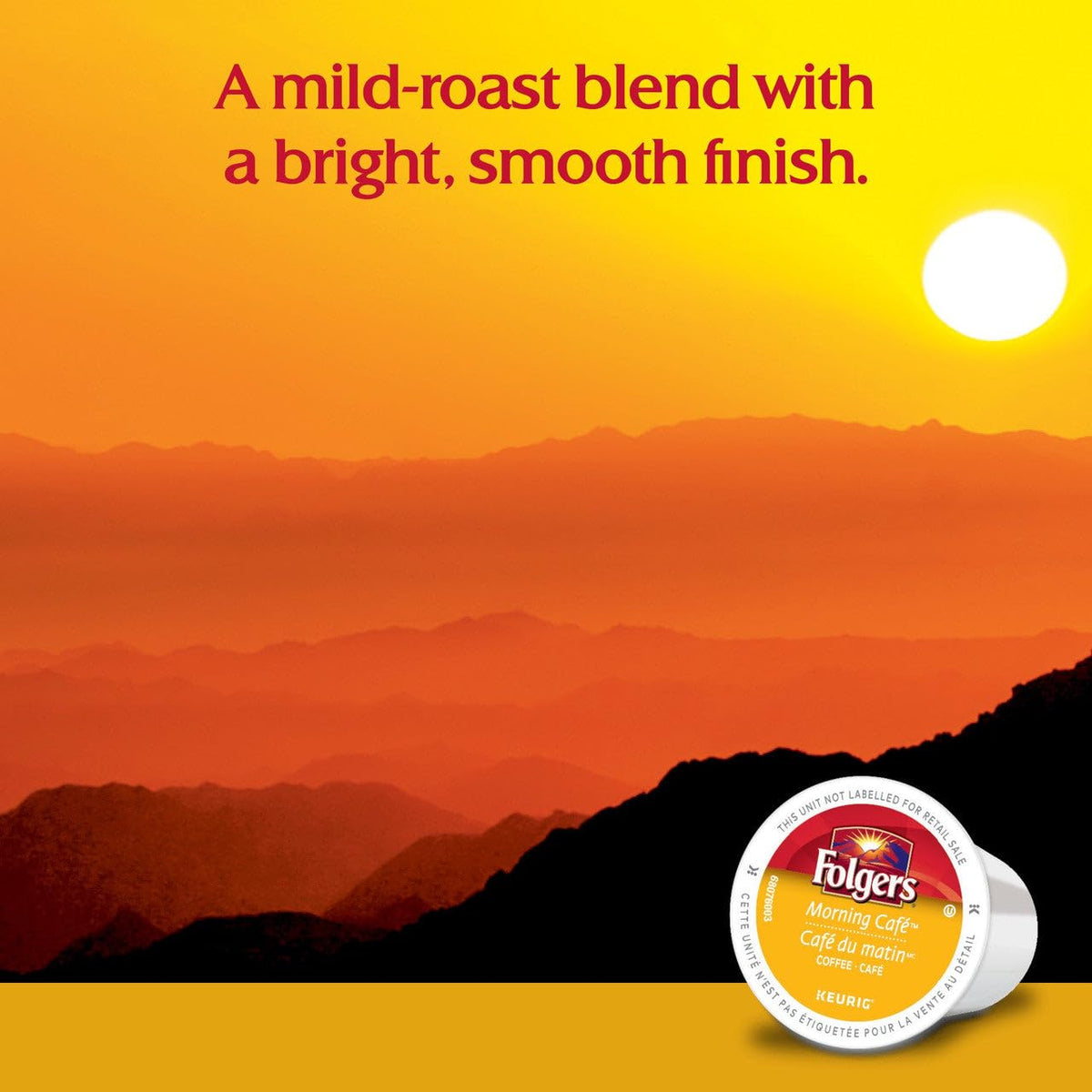 Folgers Morning Café K-Cup Pods – 30 Count