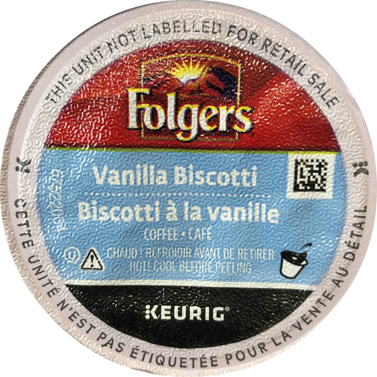 Folgers Vanilla Biscotti Flavored Coffee K-Cups – 24 Count for Keurig