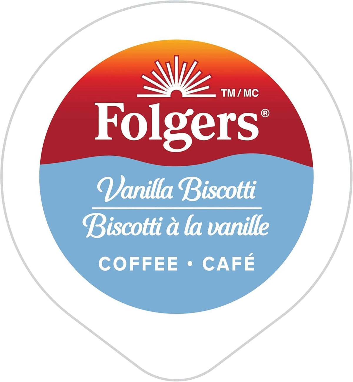 Folgers Vanilla Biscotti K-Cups – 30 Count, 270 g / 9.5 oz Box (Imported from Canada)