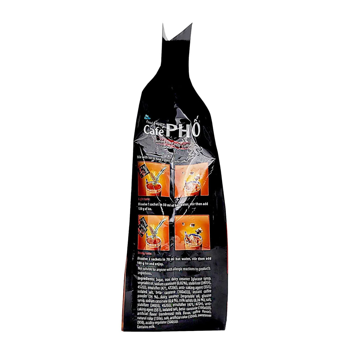 FOOD EMPIRE CAFÉ PHO Vietnamese 3in1 Instant Coffee Mix for Iced Milk Coffee — 18 Sachets