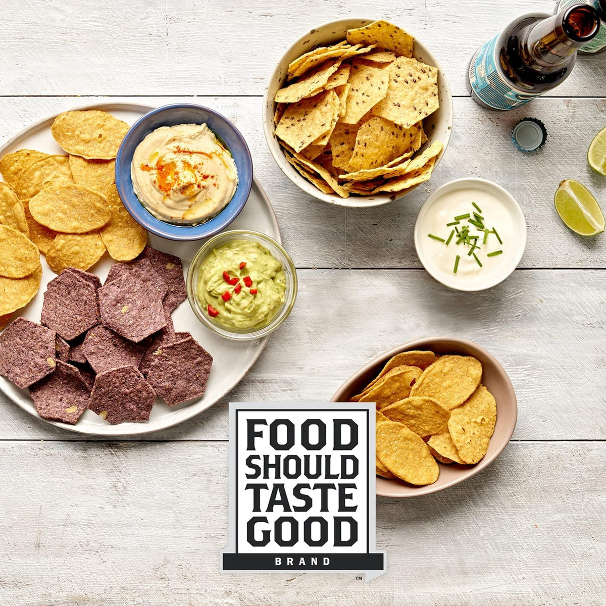 Food Should Taste Good Tortilla Chips Multigrain – 5.5oz, Pack of 6