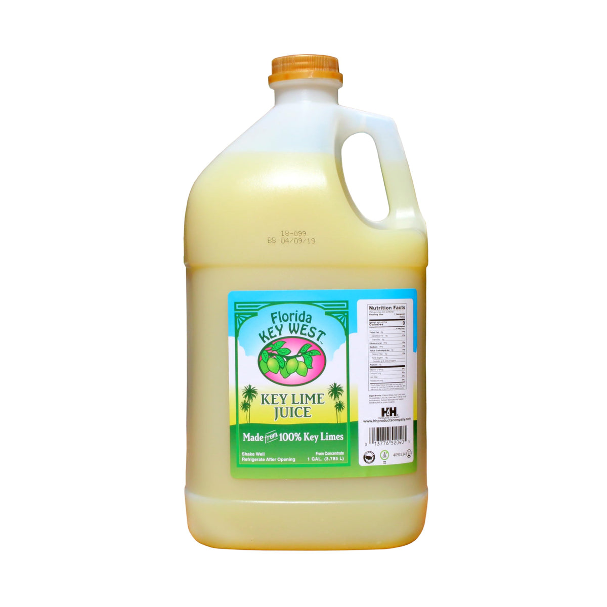 For The Gourmet Florida Key West Authentic Key Lime Juice - 1 Gal, Bold Flavor, 100% Key Lime, Professional Use
