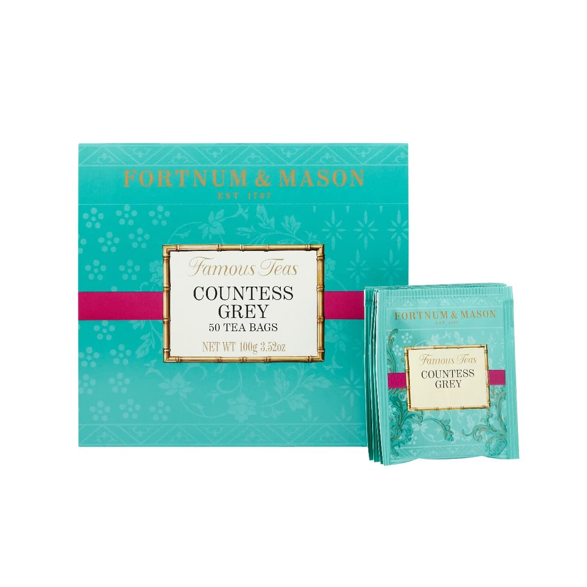 Fortnum & Mason Countess Grey 50 Tea Bags – Earl Grey with a Fortnum’s Twist