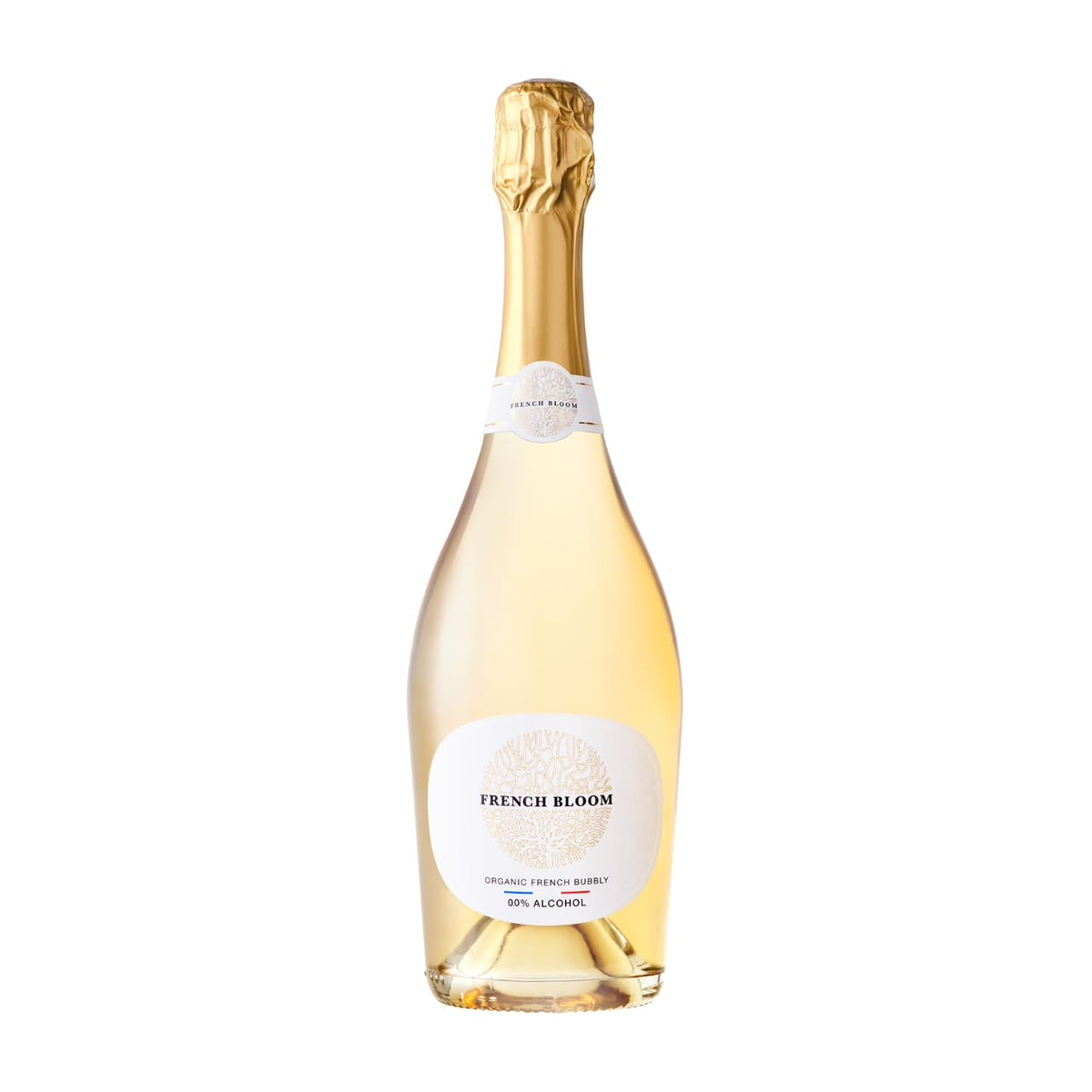 French Bloom Le Blanc Organic Alcohol-Free Sparkling Wine, 750ml | Vegan, Halal, Low Calorie