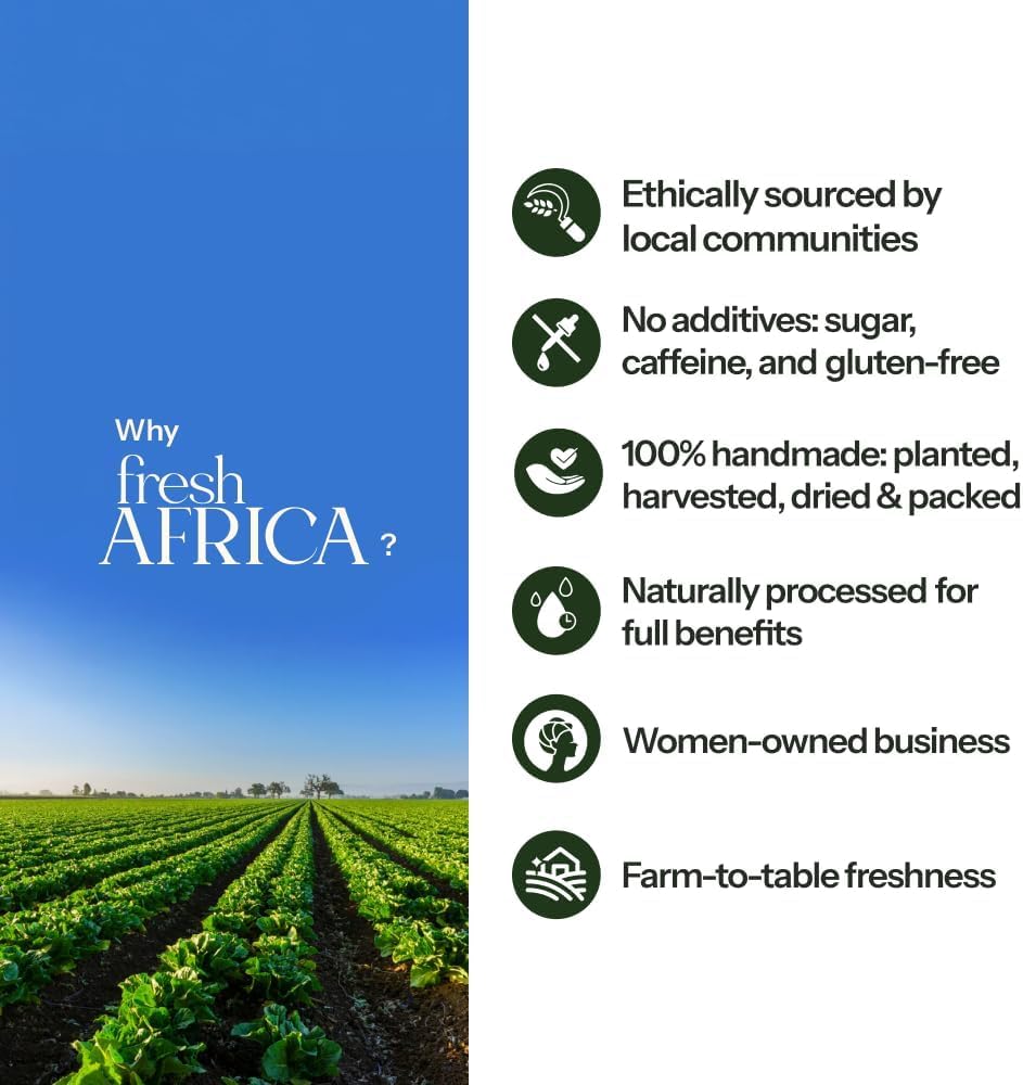 Fresh Africa Organic Soursop Leaves – 100% Natural Dried Graviola Tea (50g)