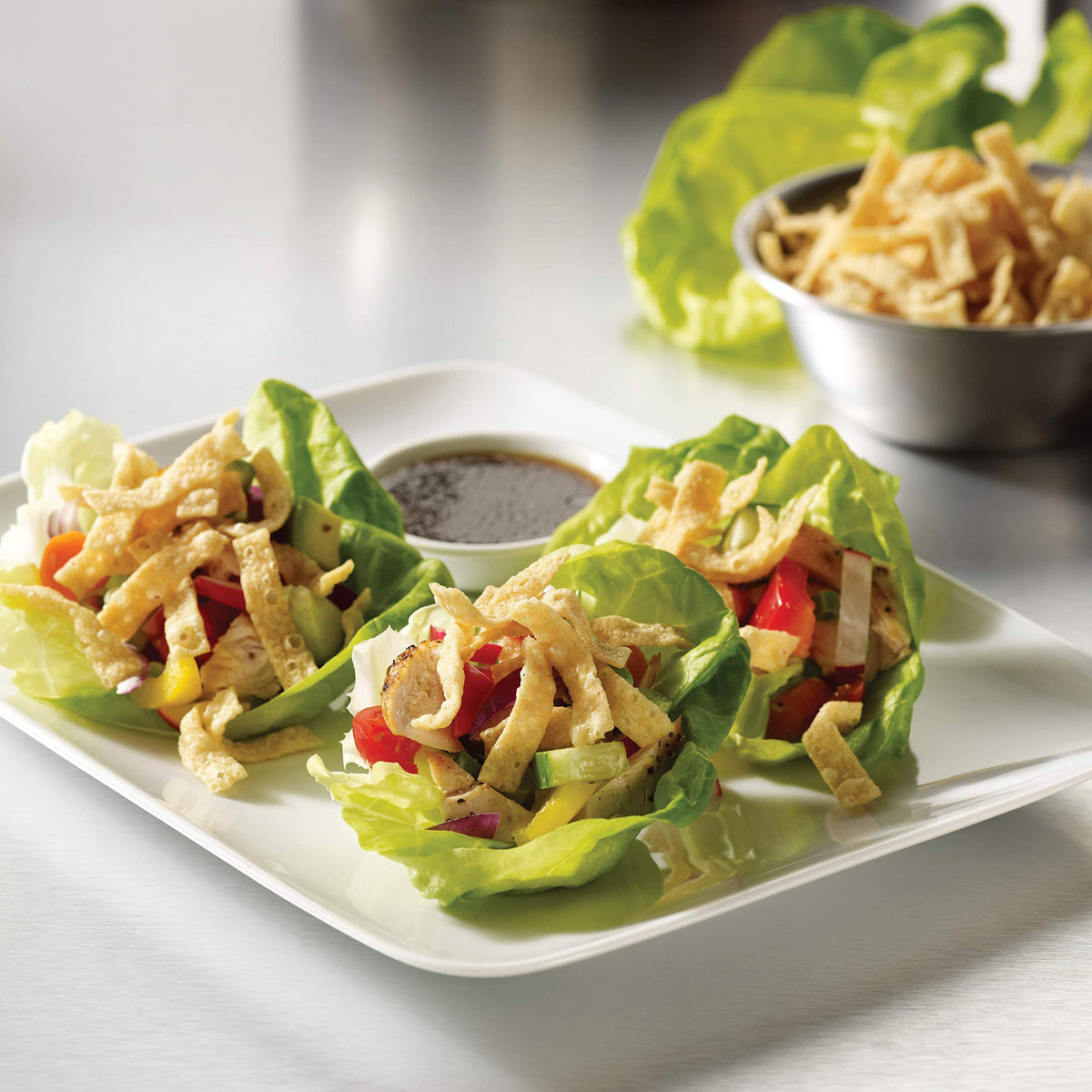 Fresh Gourmet Authentic Wonton Strips – Crunchy Salad Topper, 3.5 oz (9-Pack)