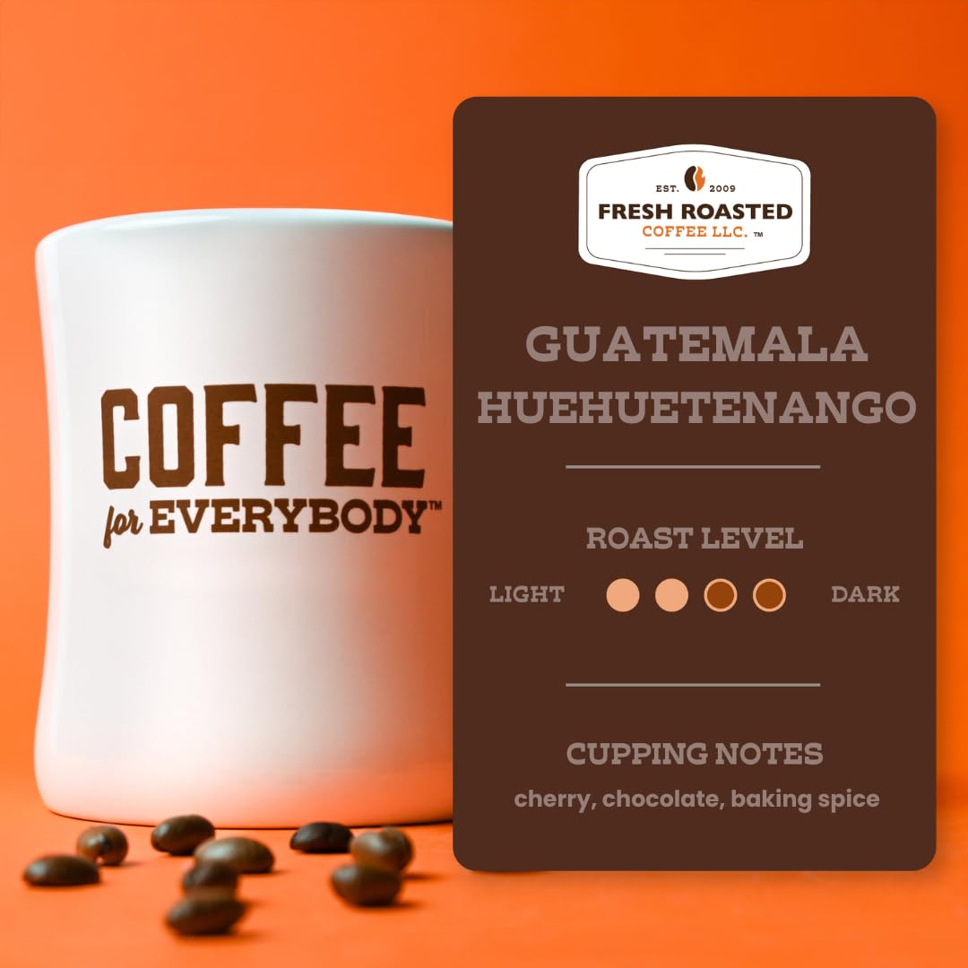Fresh Roasted Coffee Guatemala Huehuetenango – Medium Roast Pods for K-Cup Brewers (72-Count)