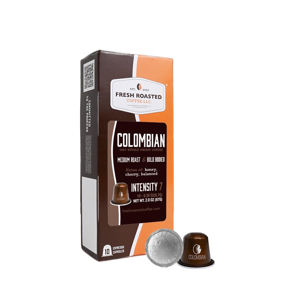 Fresh Roasted Coffee: Single-Origin Espresso Variety Pack — 12 Nespresso OriginalLine Capsules (Kosher)