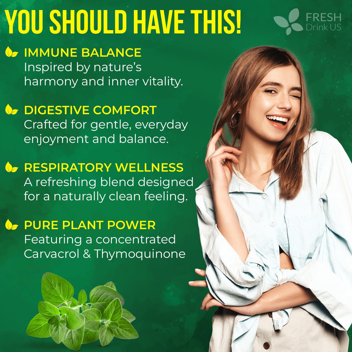 FreshDrinkUS Premium Oregano Oil Softgels – 330 Count | 300mg Oregano Oil + 200mg Black Seed