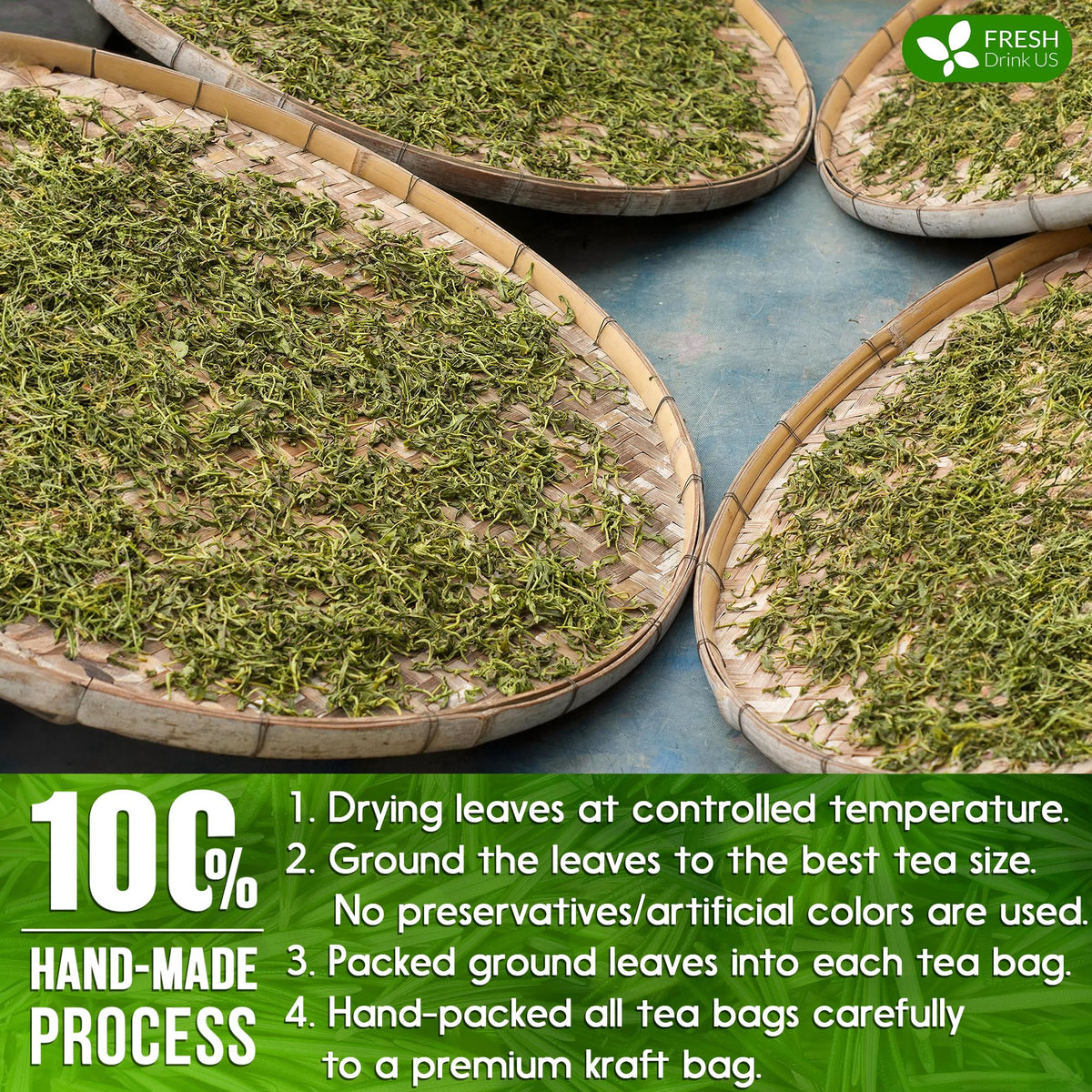 FRESHDRINKUS Premium Rosemary Leaf Tea Bags – 100% Natural