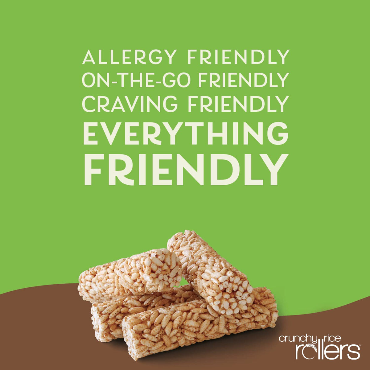 Friendly Grains Crunchy Rollers – Organic Puffed Rice Rolls Variety Box (4 Packs of 6)
