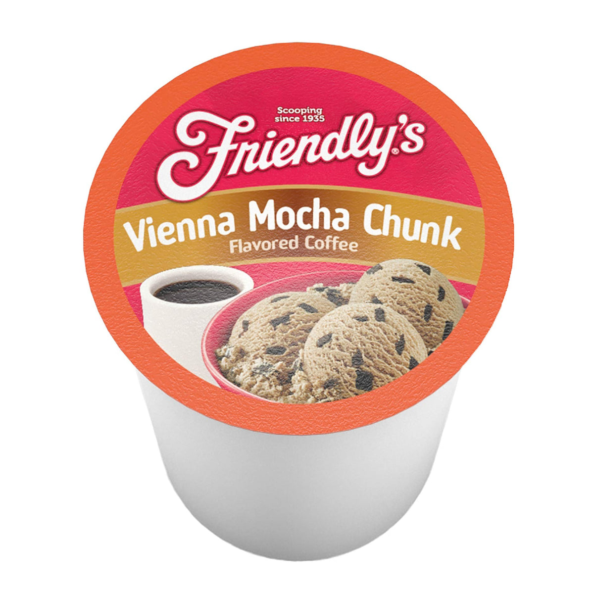 Friendly's Vienna Mocha Chunk Flavored Coffee Pods for Keurig K-Cup Brewers - 40 Count