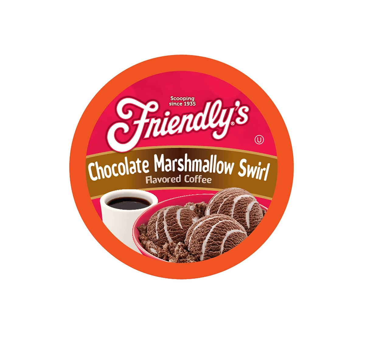 Friendly's Chocolate Marshmallow Swirl Coffee Pods for Keurig K-Cup Brewers – 40 Count