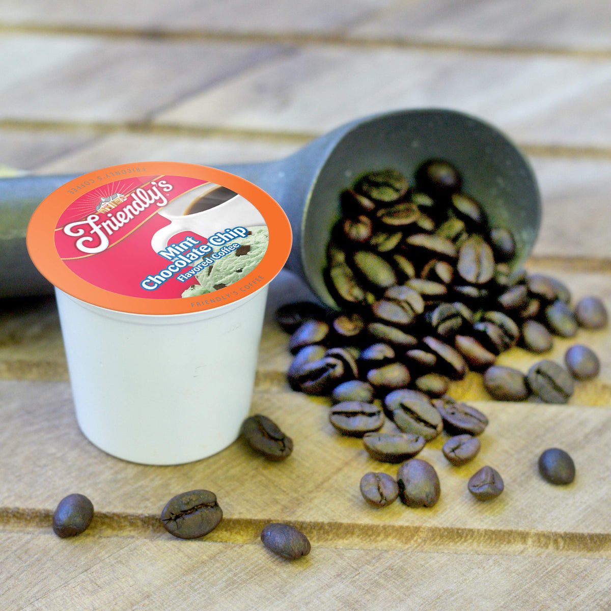Friendly's Chocolate Mint Ice Cream Flavored Coffee Pods for Keurig K-Cup Brewers – Mint Chocolate Chip, 40 Count