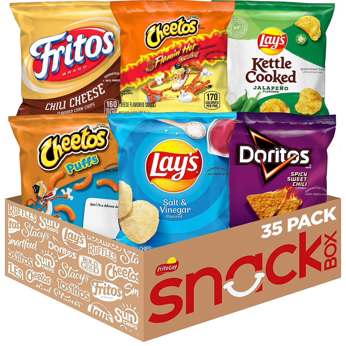 Frito-Lay Bold Mix Variety Pack, 2.09 lb, 35-Count Snack Variety Pack