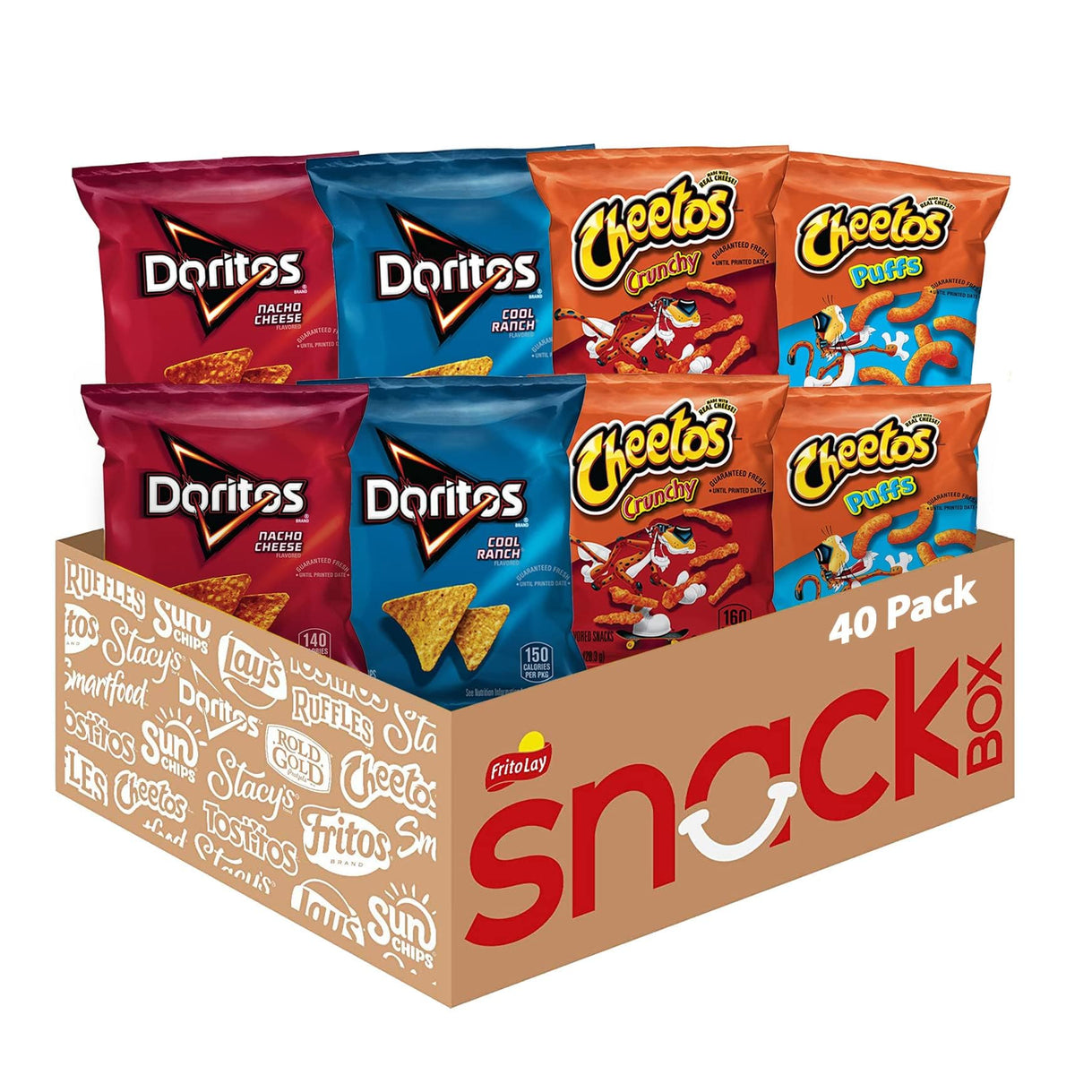 Frito-Lay Doritos & Cheetos Mix Variety Pack – 40 Count, 2.42 lb