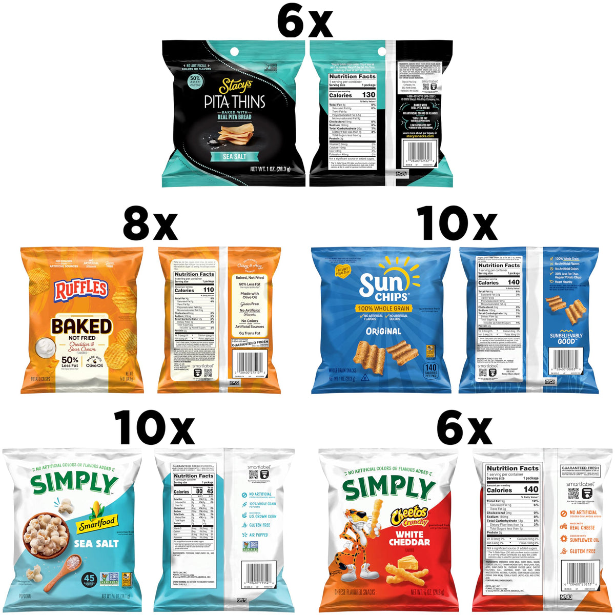Frito-Lay Ultimate Smart Care Package 2.0 – 40-Count Snack Variety Pack