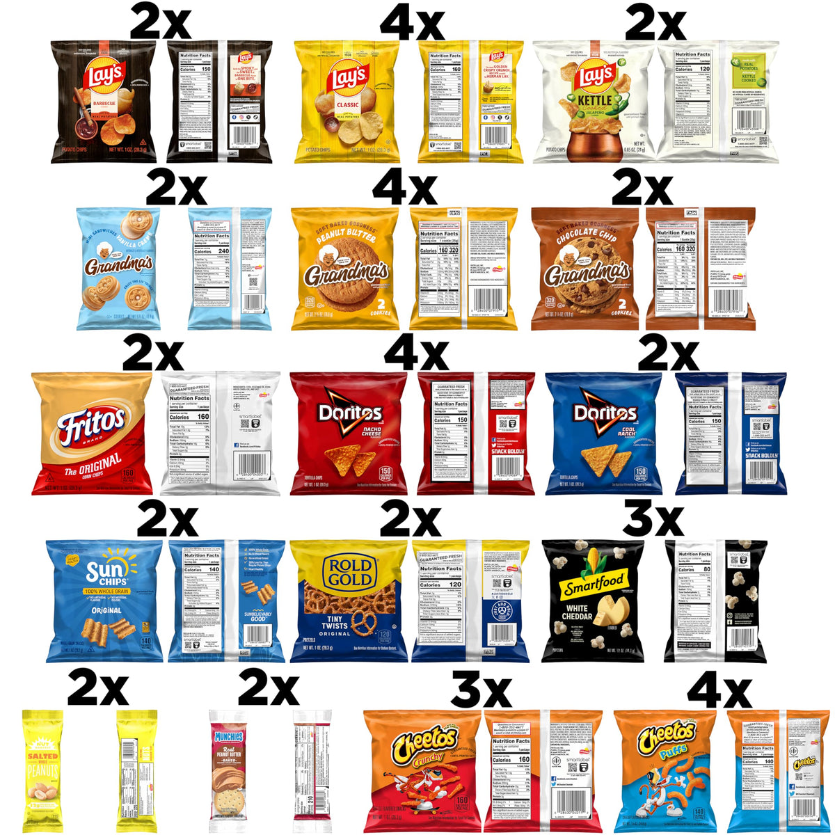 Frito-Lay Ultimate Classics Snacks Pack – 40-Count Variety Assortment