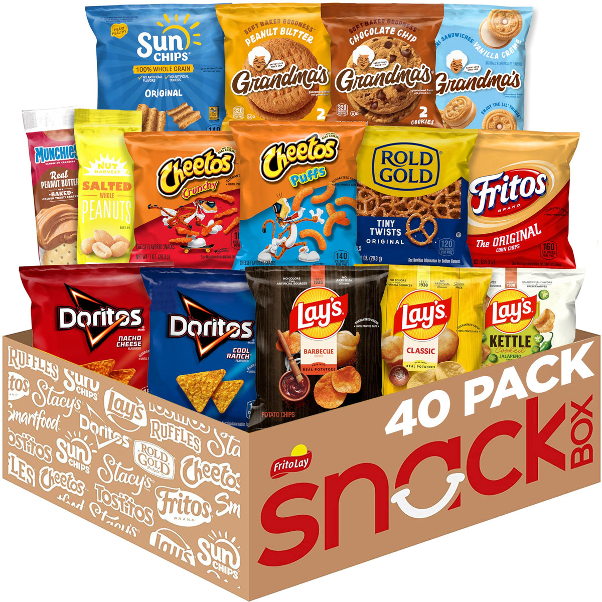 Frito-Lay Ultimate Classics Snacks Pack – 40-Count Variety Assortment