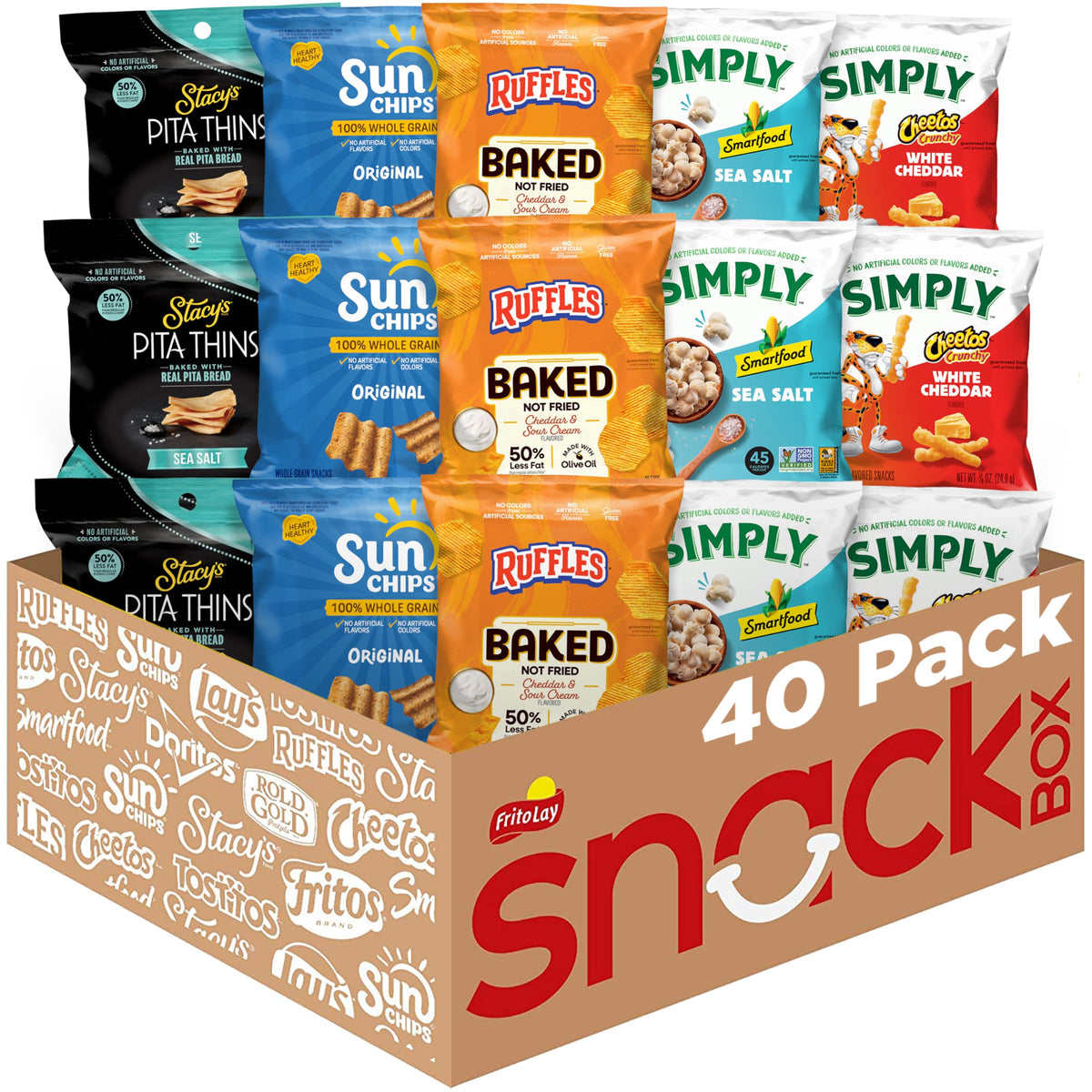 Frito-Lay Ultimate Smart Care Package 2.0 – 40-Count Snack Variety Pack