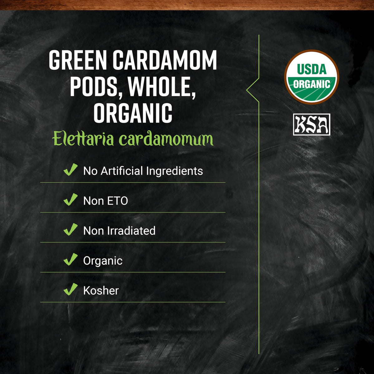 Frontier Co-op Organic Whole Cardamom Pods, 1 lb – Sweet, Warm Flavor & Floral Aroma