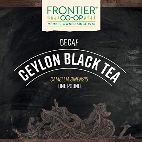 Frontier Co-op Ceylon Decaf (Broken Orange Pekoe) – Kosher | 1 lb Bulk Bag