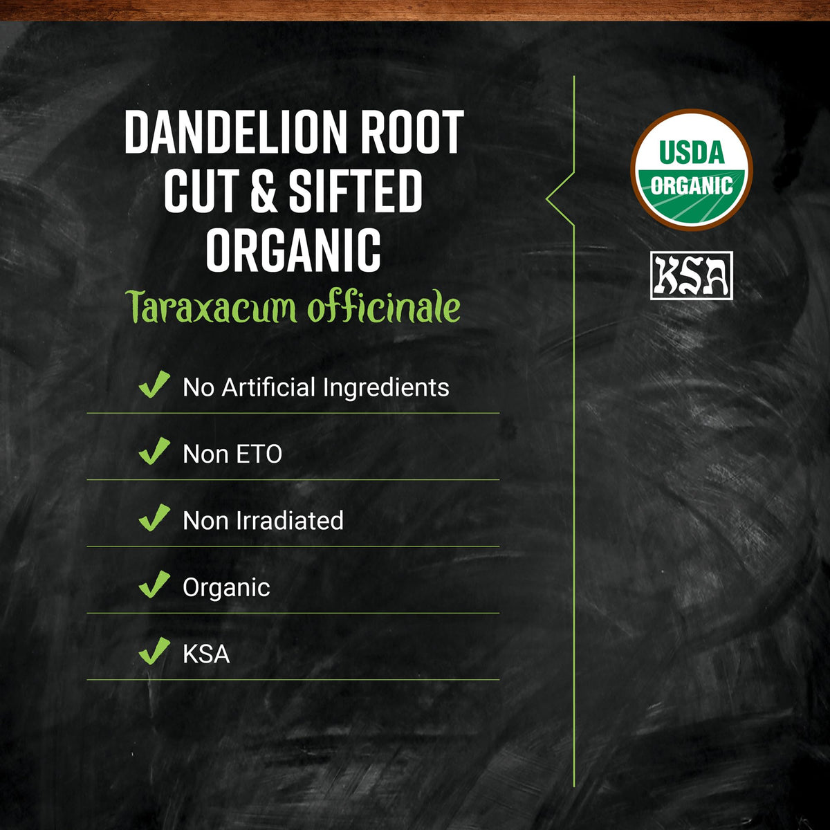 Frontier Co-op Organic Dandelion Root, Cut & Sifted – 1 lb