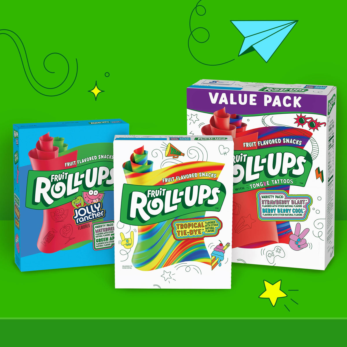 Fruit Roll-Ups Strawberry Blast Fruit Flavored Snacks – 10 ct, 5 oz (Pack of 10)