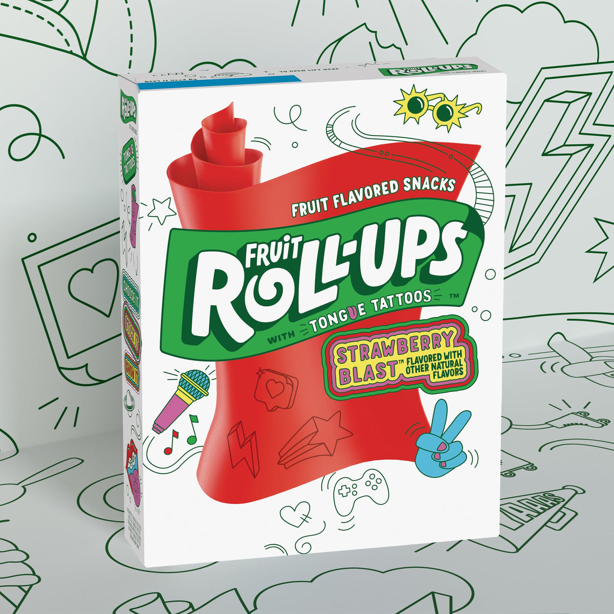 Fruit Roll-Ups Strawberry Blast Fruit Flavored Snacks – 10 ct, 5 oz (Pack of 10)