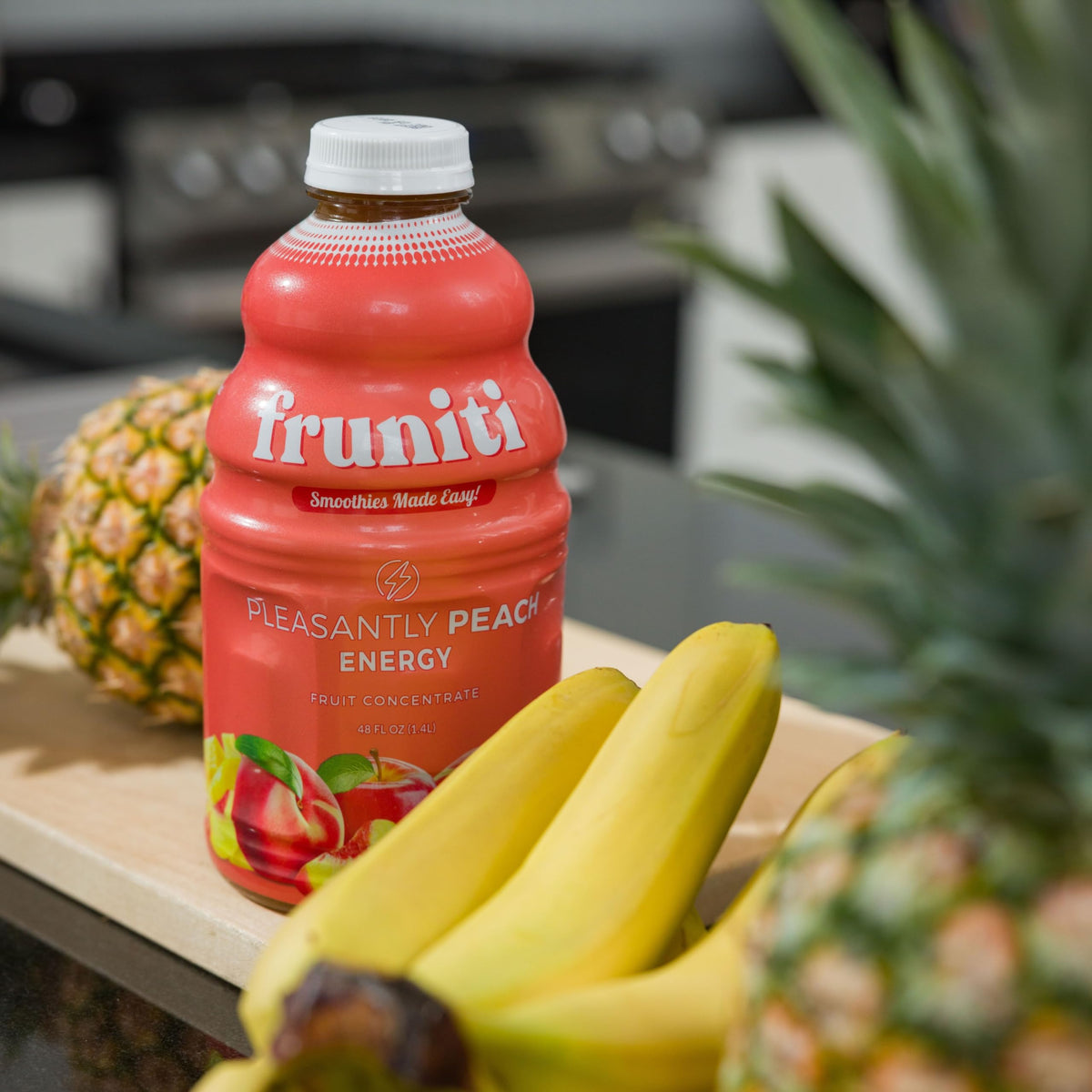 Fruniti Peach Smoothie Mix – No Sugar Added, Energy Boost, 24 Servings