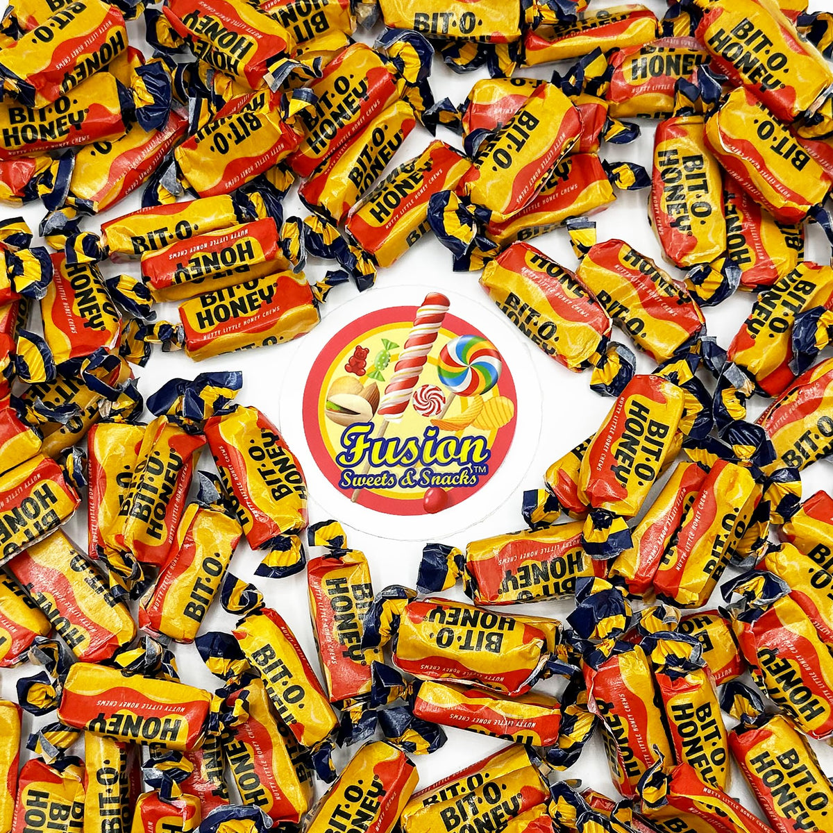 Fusion Sweets And Snacks Honey Candy - 3 lb Bulk Bag, Individually Wrapped Retro Candy