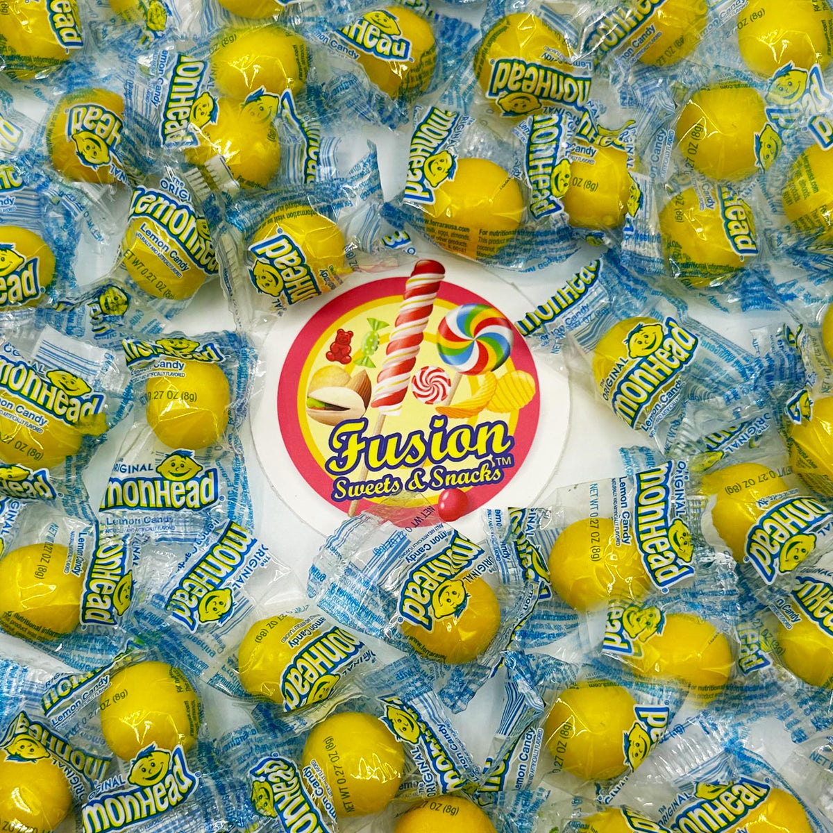 Lemonhead Candy 3lb Bulk Bag – Original Lemon Heads (≈185), Individually Wrapped | Fusion Sweets
