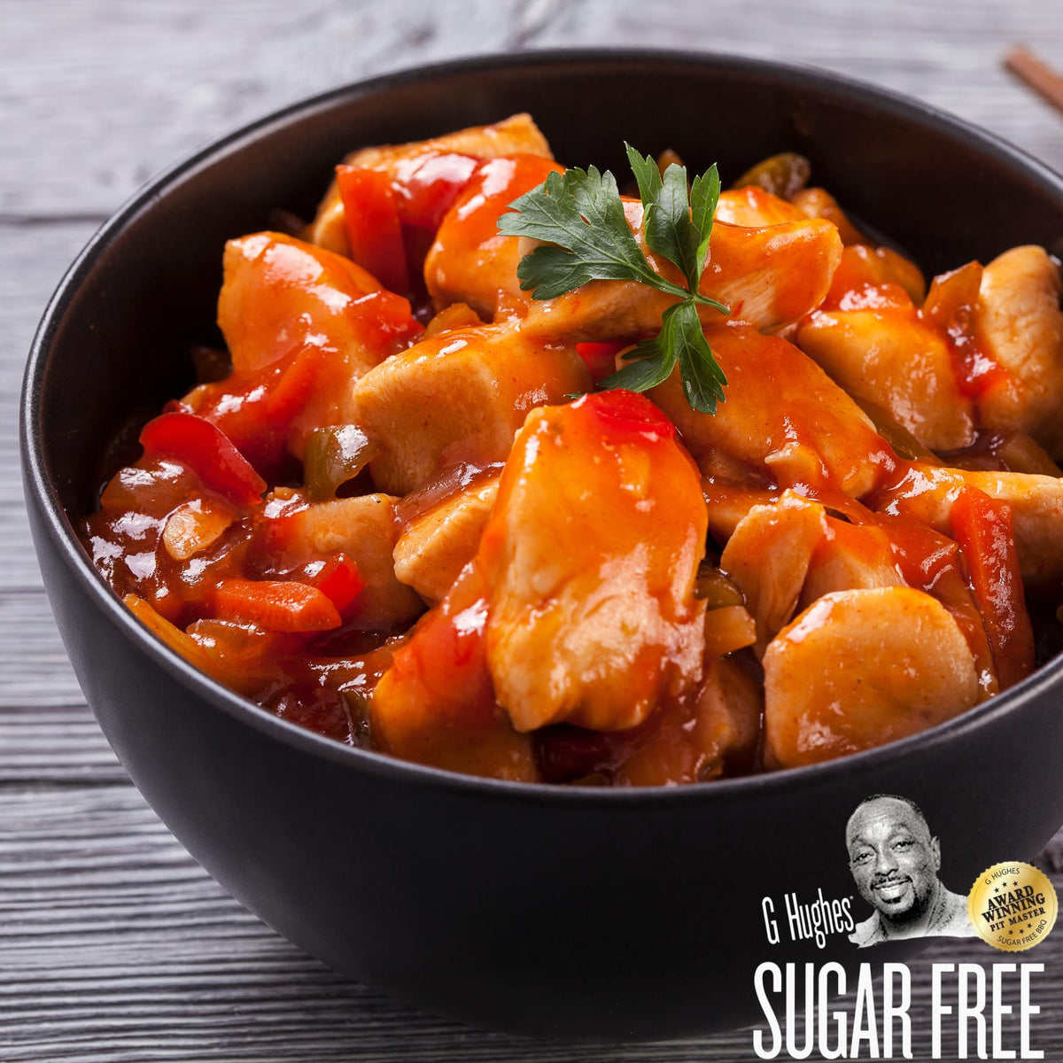 G Hughes Sugar Free Sweet & Sour Sauce – Gluten Free Dipping Sauce, 2 Carbs per Serving, 17 oz (3-Pack)