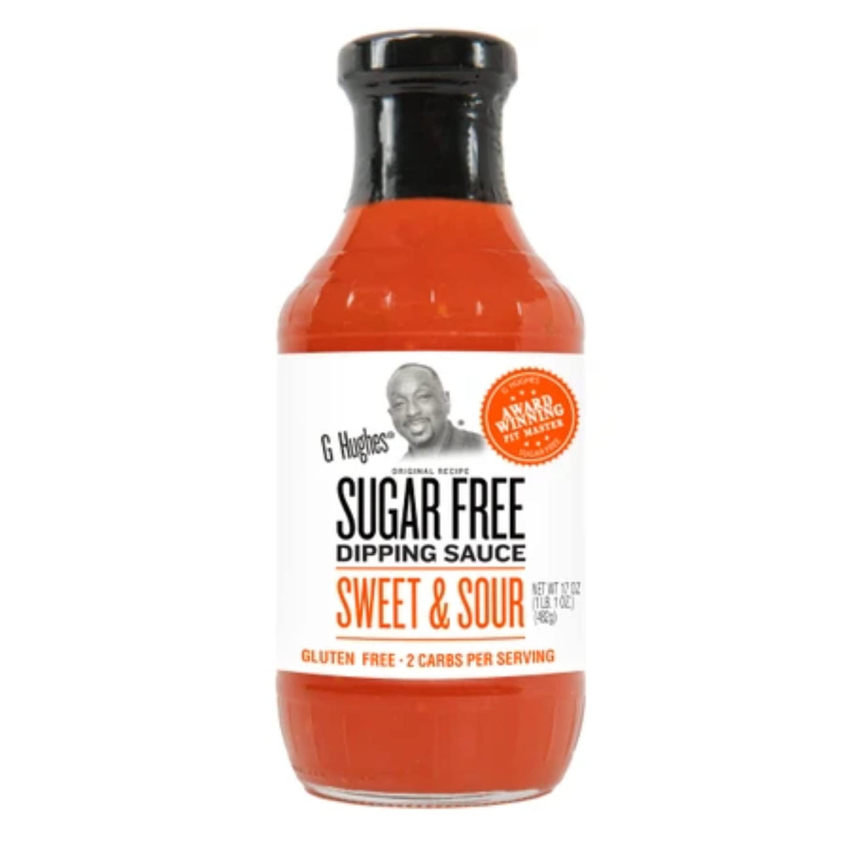 G Hughes Sugar Free Sweet & Sour Sauce – Gluten Free Dipping Sauce, 2 Carbs per Serving, 17 oz (3-Pack)