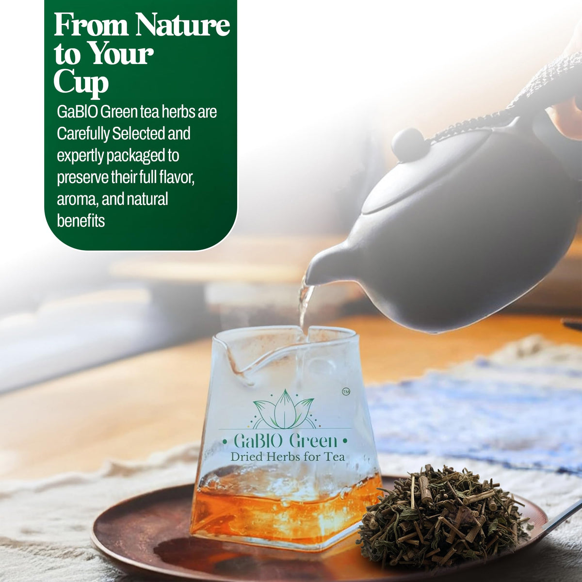 Gabio Green Muicle Mexican Honeysuckle Tea – Caffeine-Free Loose Leaf Herbal Tea (230 g)
