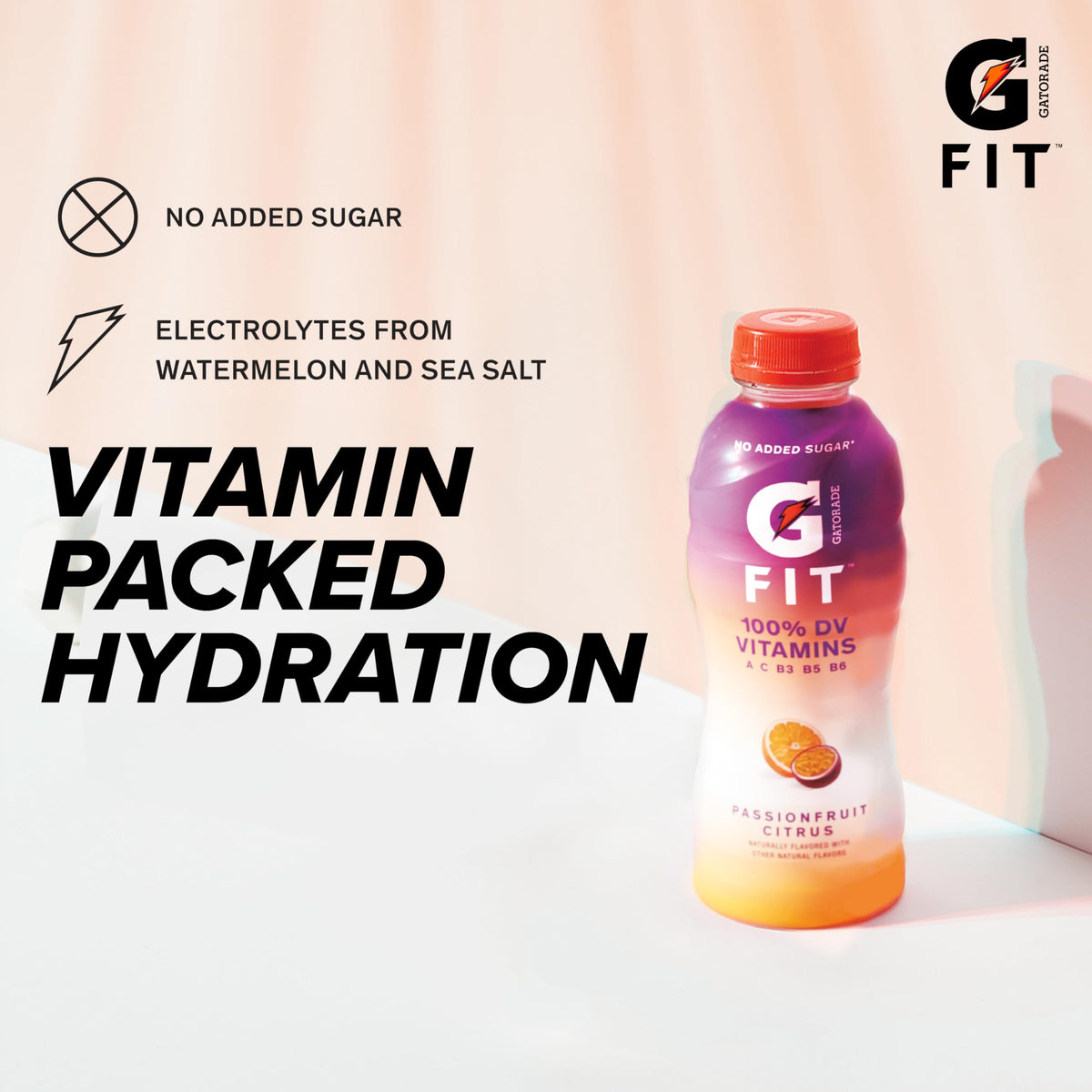 Gatorade Fit Electrolyte Beverage — Blackberry Raspberry, 16.9 oz Bottles (12 Pack) | Real Hydration