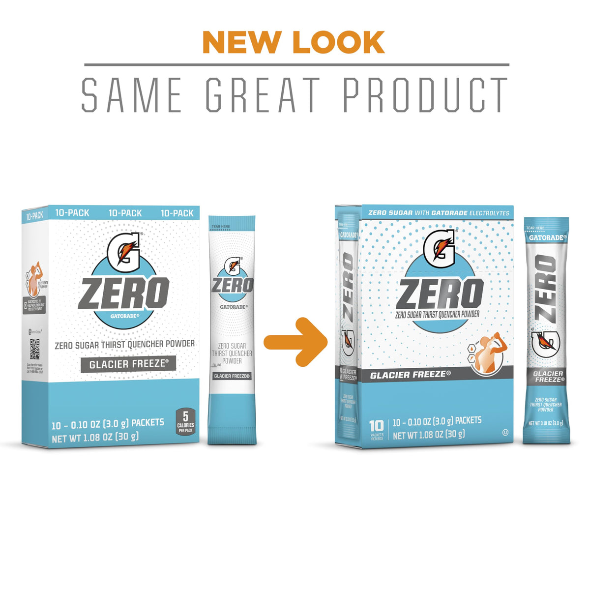 Gatorade G Zero Powder Fruit Punch Variety Pack – 0.10oz Packets, 50-Count (5 x 10)