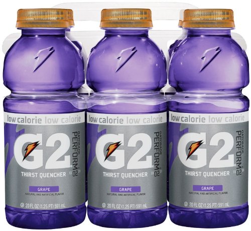 Gatorade G2 Grape – Low Calorie Sports Drink, 20 oz Bottles (12 Pack)