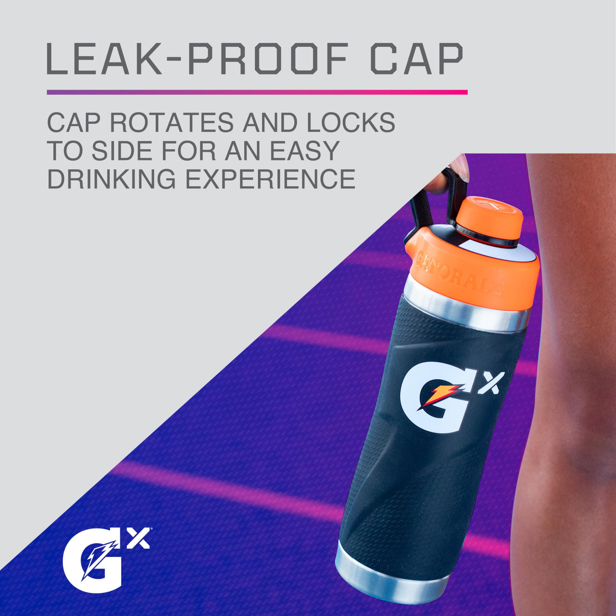 Gatorade Gx Stainless Steel Bottle 32oz – BPA-Free, Double-Wall Vacuum Insulation