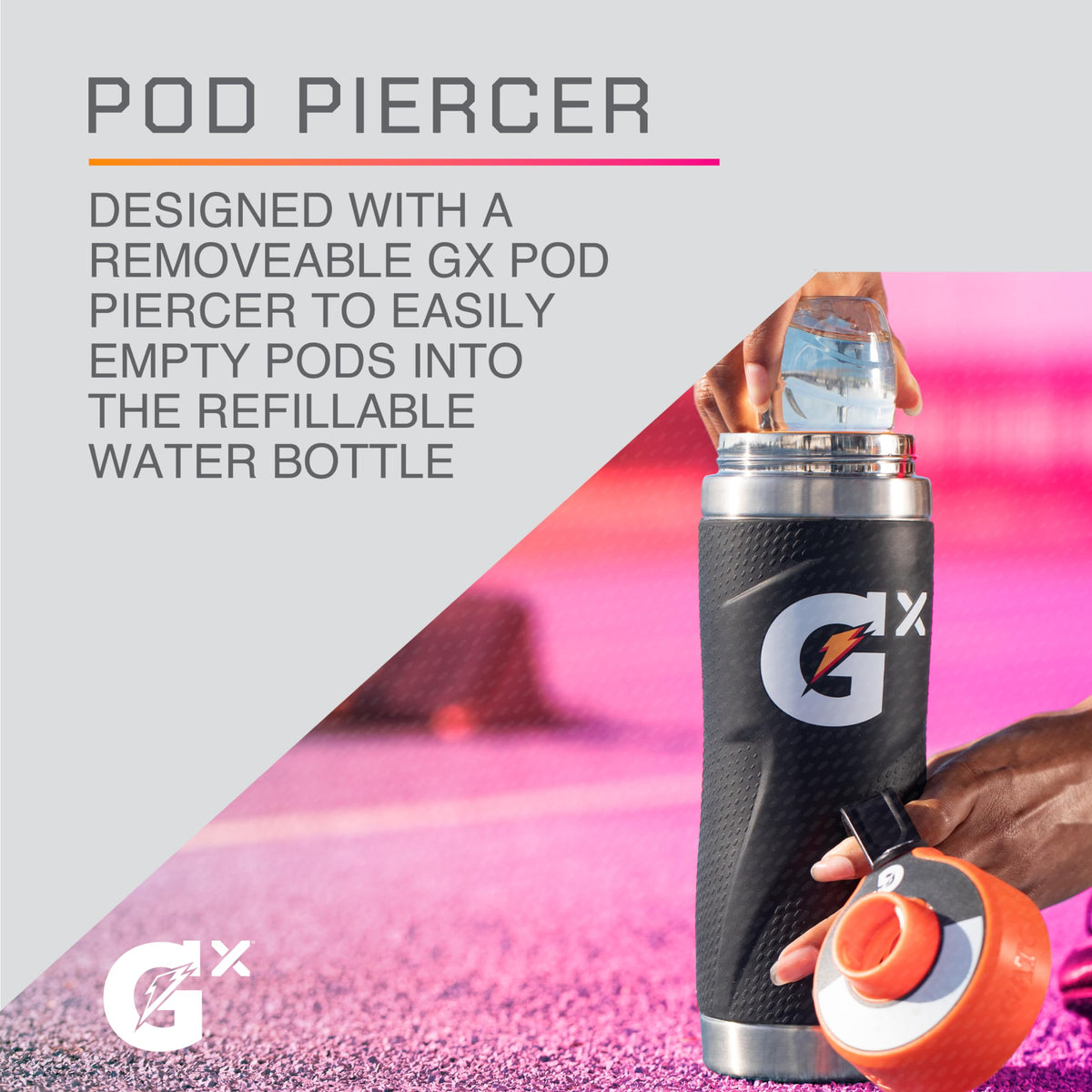 Gatorade Gx Stainless Steel Bottle 32oz – BPA-Free, Double-Wall Vacuum Insulation