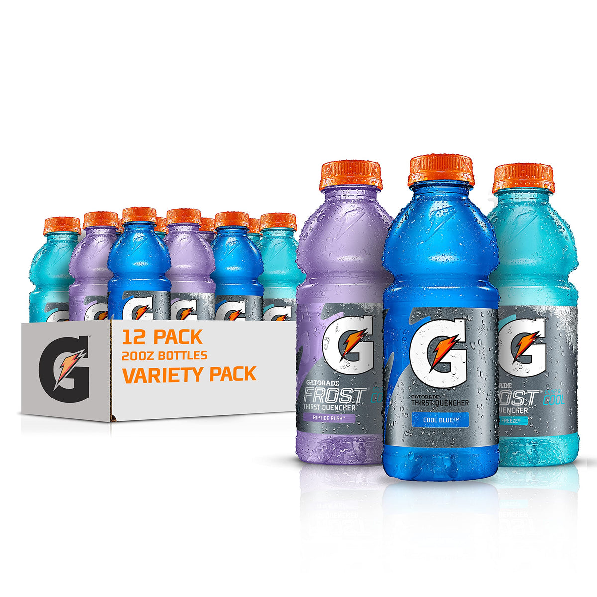 Gatorade Original Thirst Quencher 3-Flavor Frost Variety Pack (20 oz) – 12 Pack