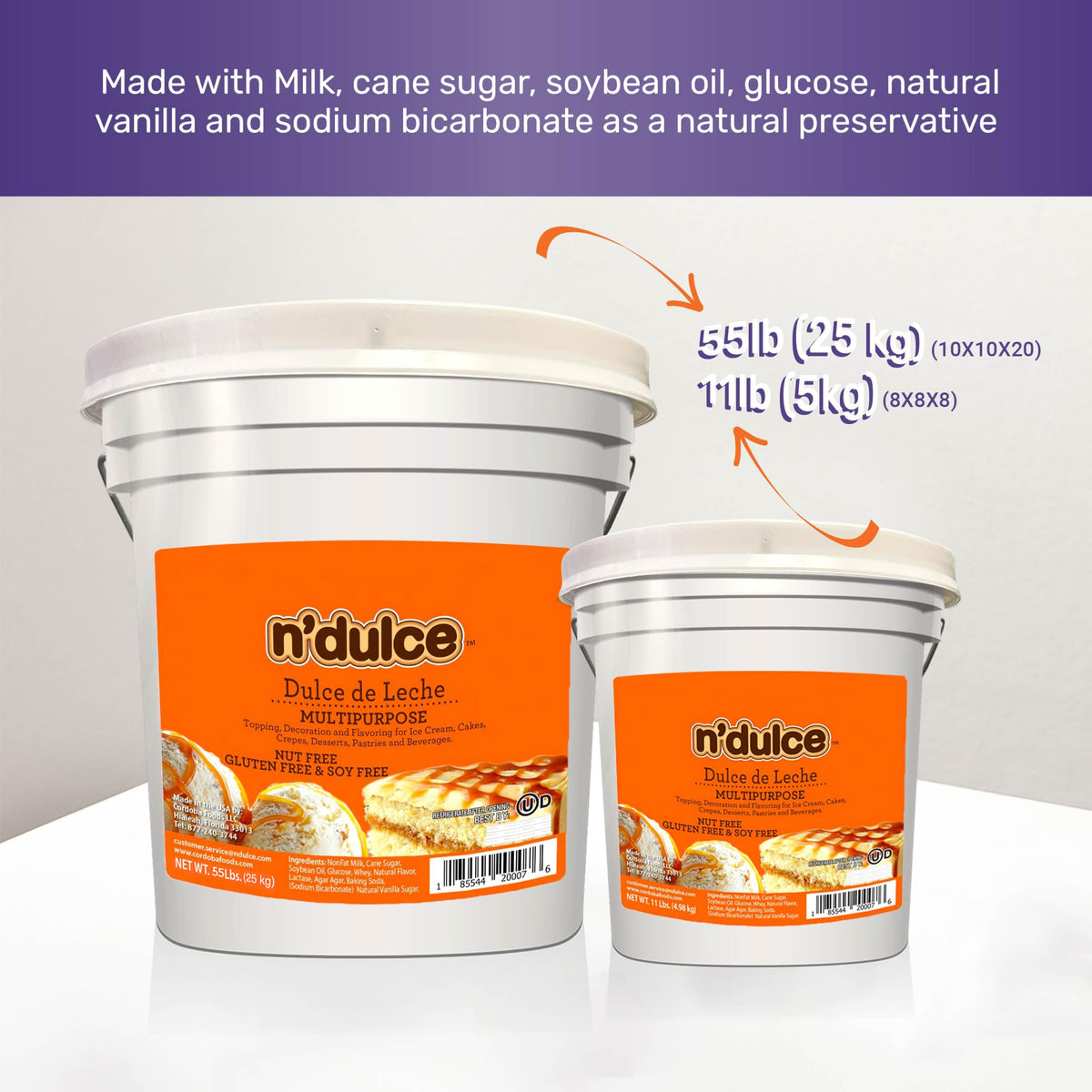 Gaucho Ranch N’Dulce Dulce de Leche Multipurpose Caramel – Coffee, Desserts & Ice Cream (11 lb)