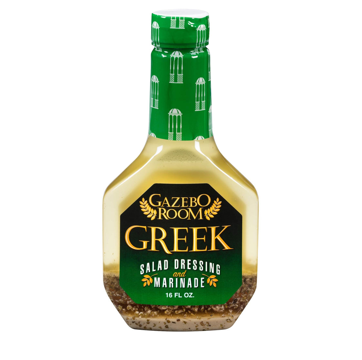 Gazebo Room Greek Salad Dressing & Marinade 16 oz (6 Pack) – Kosher, Low Carb, Keto Friendly
