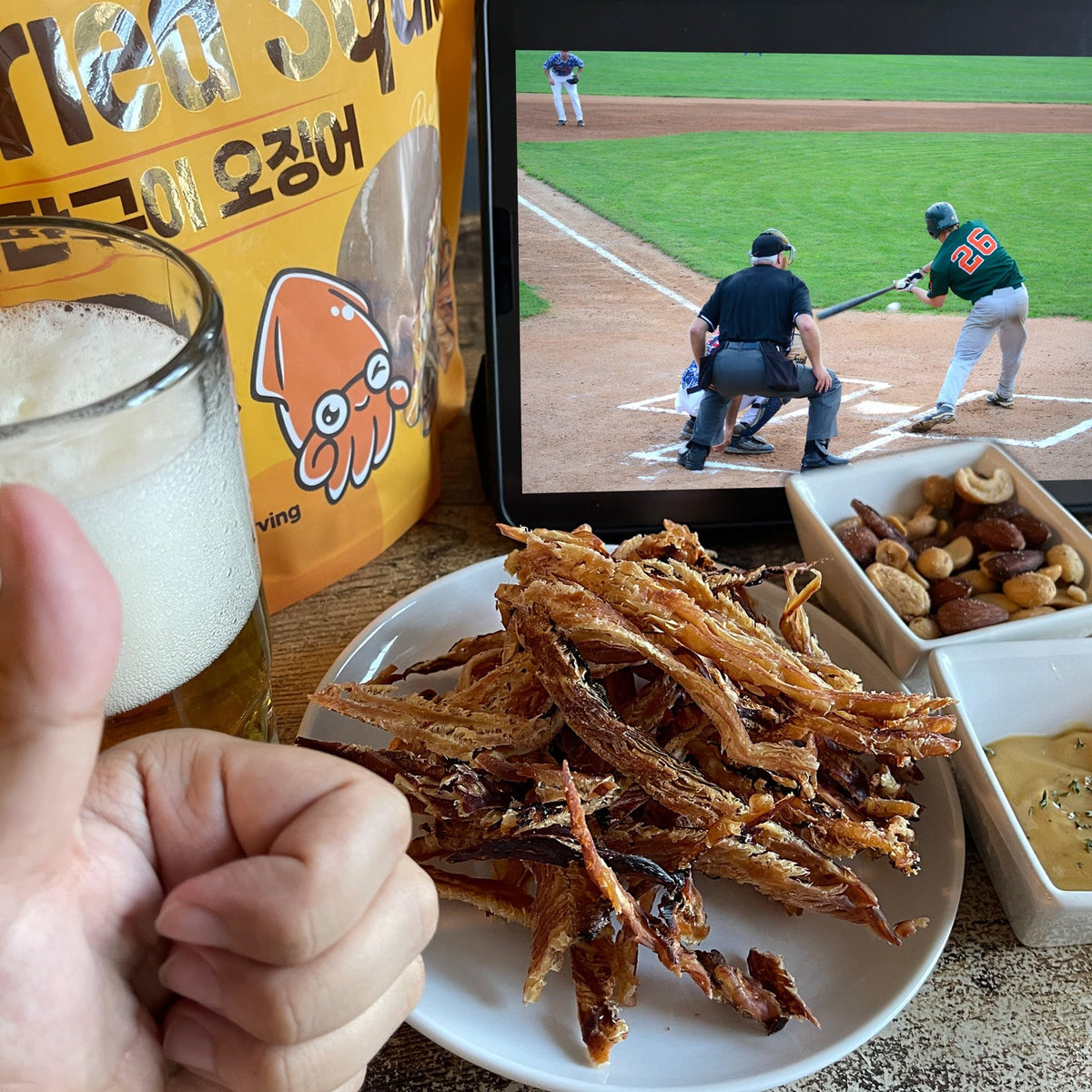 Savory Dried Squid Snack 9.17oz – 11g Protein per Serving | Korean Jerky by GE Gangwon Export