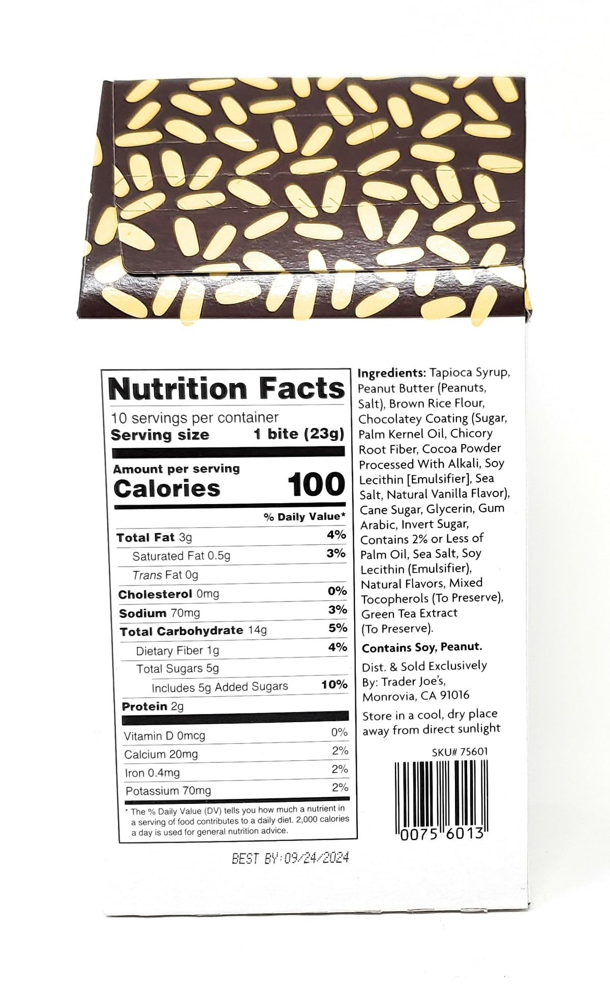 Geakv Chocolatey Coated Peanut Butter Crispy Rice Bites – 2-Pack (8.15 oz / 231 g each)