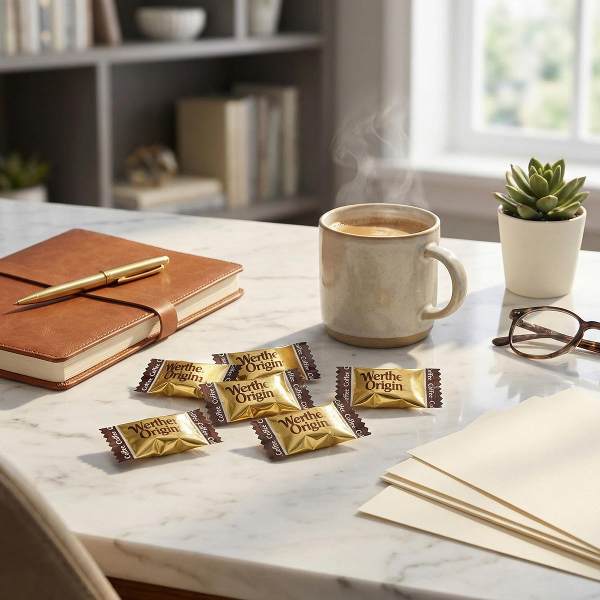 GEEOOLLAH Hard Caramel Coffee Candy – 1lb, Individually Wrapped