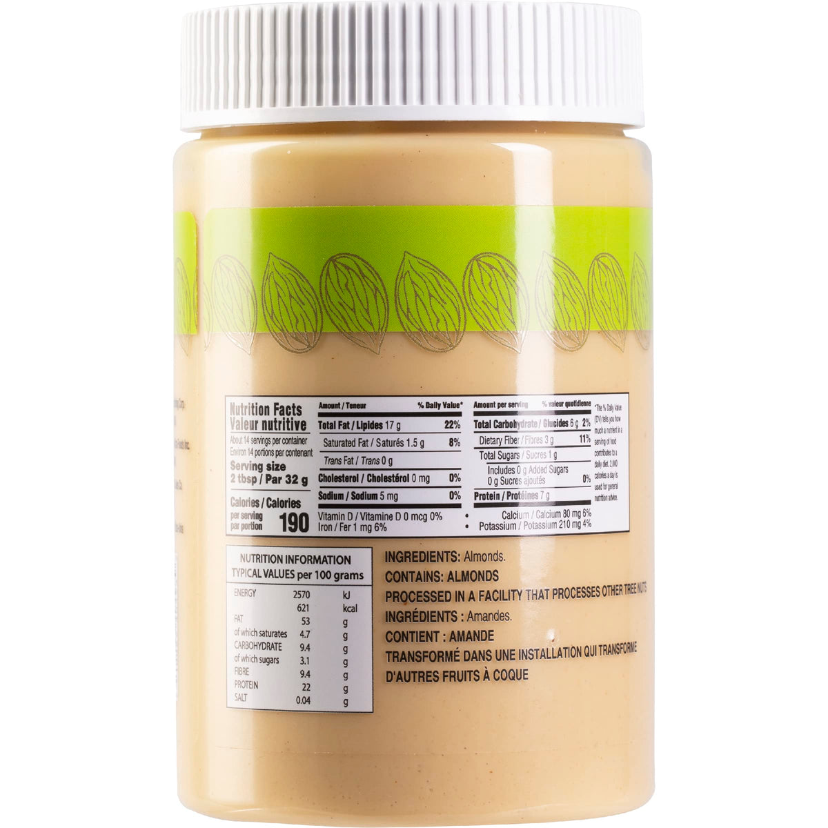 Gefen Pure Blanched Almond Butter, 16oz (2-Pack) – Non-GMO, Kosher, Gluten Free, Vegan, USA Made