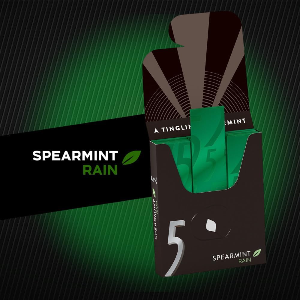 Generic 5 Gum – 5 Calories Sugar-Free Assorted Flavor (6 Pack) – 15 Sticks Per Pack – Six Flavors Included